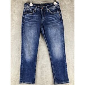 Silver Jeans Women's Blue Ankle & Cropped Jeans